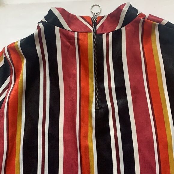 🔥ZARA Multicoloured Striped Top with Tie Belt🔥 - Picture 9 of 10